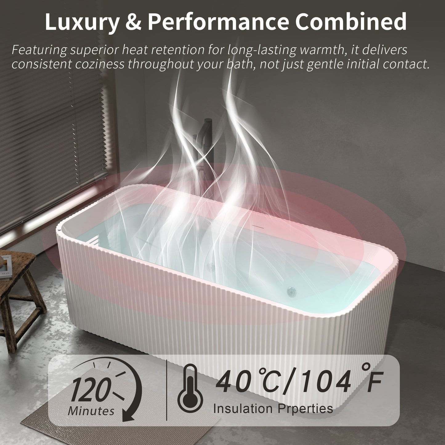 67' Rectangle Acrylic Whirlpool Bathtub Freestanding Soaker Tub Chrome Drain cUPC