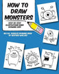 How to Draw Monsters: Step-by-Step Illustrations Make Drawing Easy - Paperback