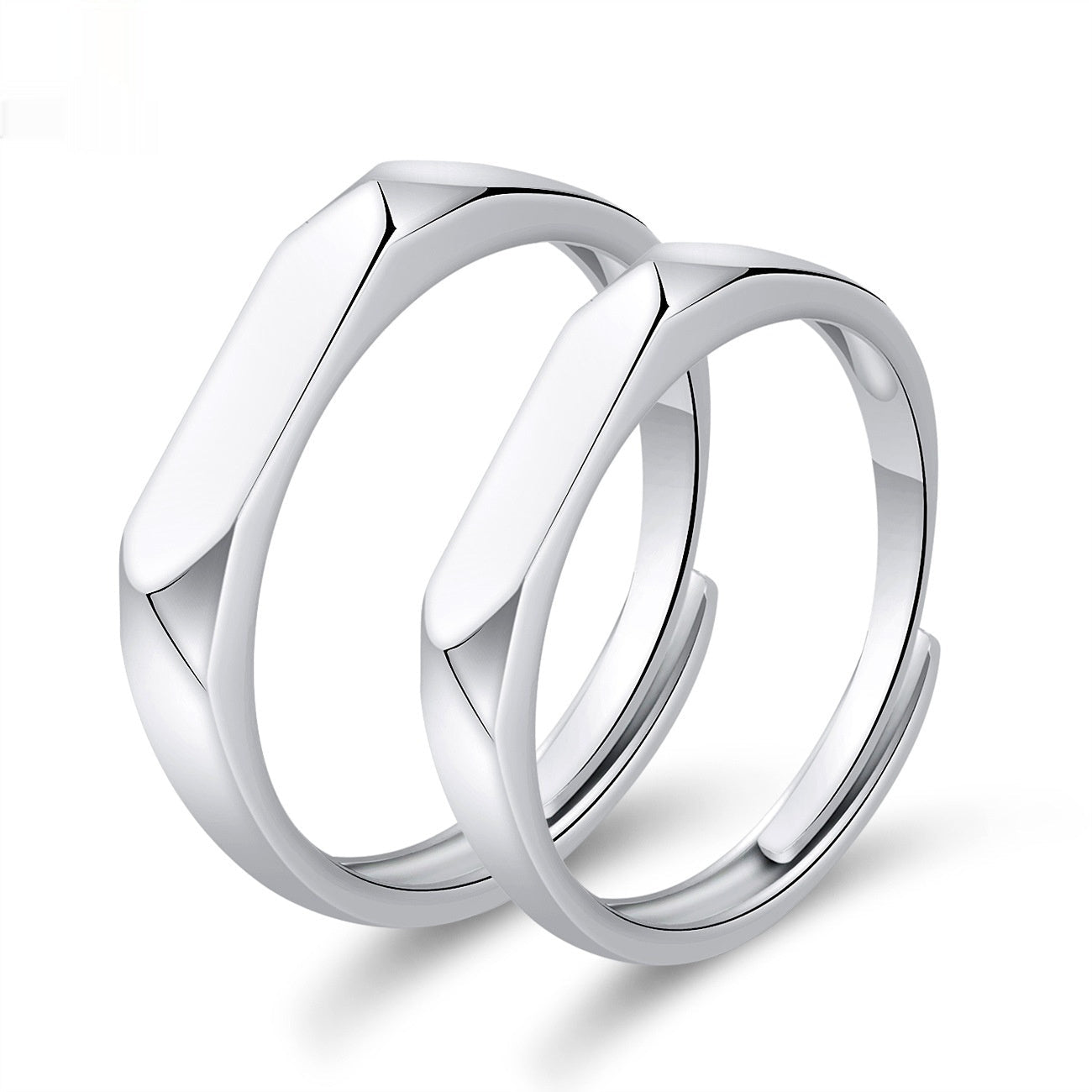 Moissanite Engagement Couple Couple Rings