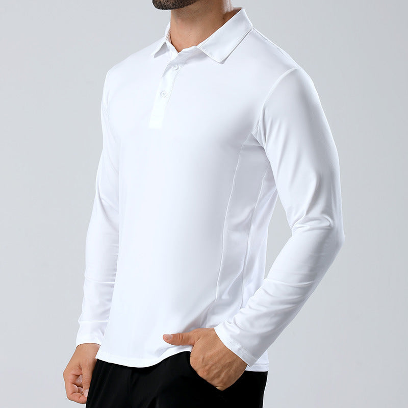 Mens Lapel Sports Polo Shirt