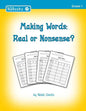 Making Words: Real or Nonsense? - Paperback