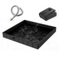 41x41x5.5in Portable Shower Pan Foldable Shower Basin Collapsible Camping Shower Tent Base with Detachable Drain Pipe for Indoor & Outdoor