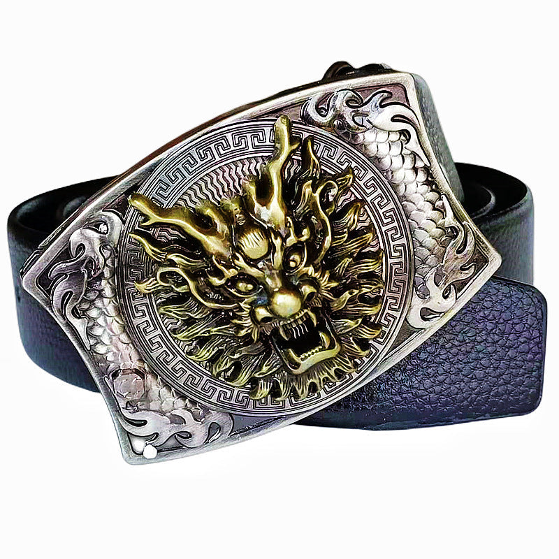 Smooth Buckle For Self-defense Trendy Punk-style Belt Buckle With A Distinctive Look