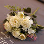 Family Dining Table Wedding Supplies Plastic Peony Bouquet Props