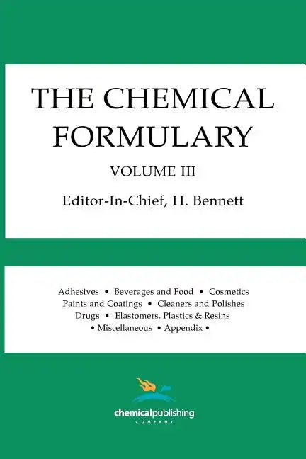 The Chemical Formulary, Volume 3 - Paperback