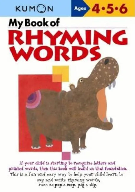 Kumon My Book of Rhyming Words - Paperback
