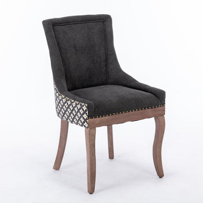 Ultra Side Dining Chair, Thickened fabric chairs with neutrally toned solid