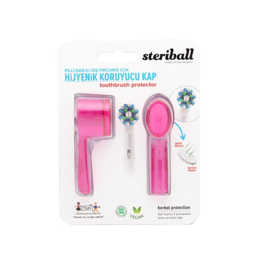 Steriball Hygienic Toothbrush Holder Pink - Keeps Your Toothbrush Clean & Organized