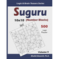 Suguru (Number Blocks): 500 Hard Puzzles (10x10) - Paperback
