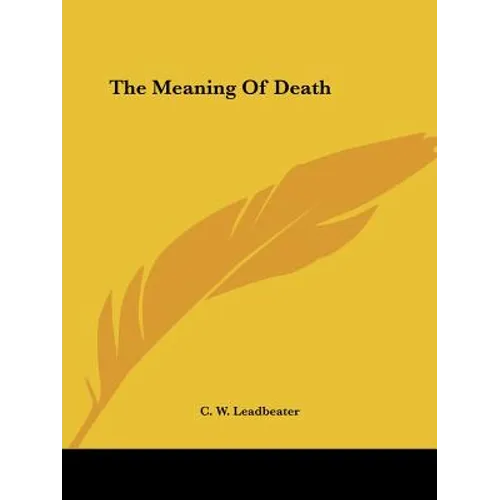 The Meaning Of Death - Paperback