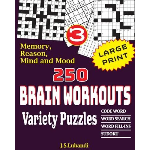 250 Brain Workouts Variety Puzzles - Paperback