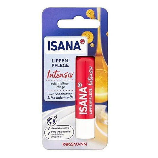 Isana Lip Balm - Natural, Dermatologically Tested, UV Protection for Dry & Sensitive Lips