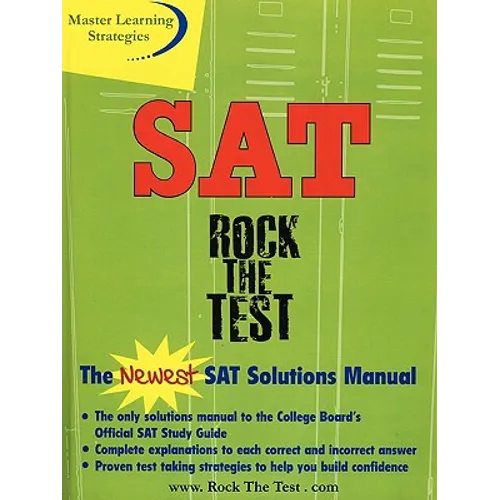 The New SAT Solutions Manual to the College Board's Official Study Guide - Paperback