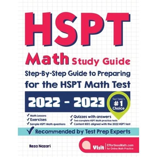 HSPT Math Study Guide: Step-By-Step Guide to Preparing for the HSPT Math Test - Paperback