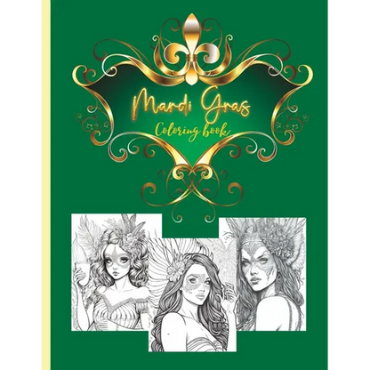 Mardi gras coloring book: for adults and teens - Paperback