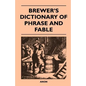 Brewer's Dictionary of Phrase and Fable - Paperback