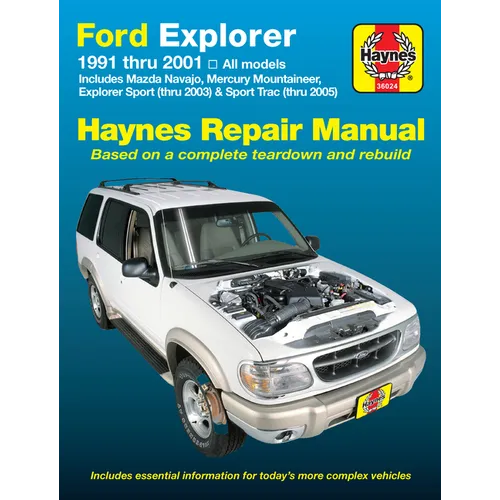 Ford Explorer, Mazda Navajo & Mercury Mountaineer 1991-01, Explorer Sport 2000-03 & Explorer Sport Trac 2001-05 - Paperback