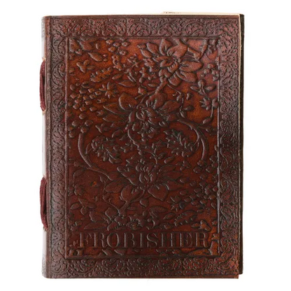 Floral Leather Journal Medium - Leather