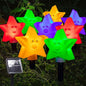 8-Pack: Solar Powered Star Lights 8 Modes Landscape Pathway Stake Lights