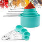 8-Piece Set: Plastic Measuring Spoon Cups