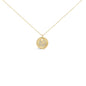 Diamond Crescent Moon Pendant Necklace in 10K Yellow Gold