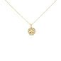 Diamond Three-Leaf Clover Pendant Necklace in 10K Yellow Gold – 1/6 ct