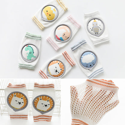 Baby Crawling Knee Pad with Cotton, Sponge Filling and Mesh Panel