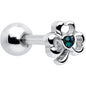 16G 5/16 Green Gem Heart Shamrock St Patricks Cartilage Earring
