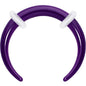 Stainless Steel Crescent Pincher Septum Ring - 14G and 16G