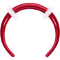Stainless Steel Crescent Pincher Septum Ring - 14G and 16G