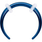 Stainless Steel Crescent Pincher Septum Ring - 14G and 16G