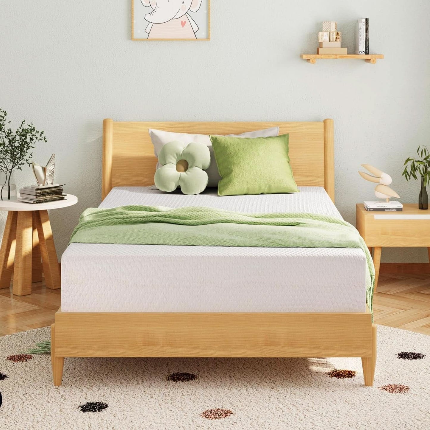 Twin 6 Inch Memory Foam Mattress Certipur US Certified