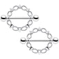 14G 9/16 Links And Spikes Nipple Shield Set