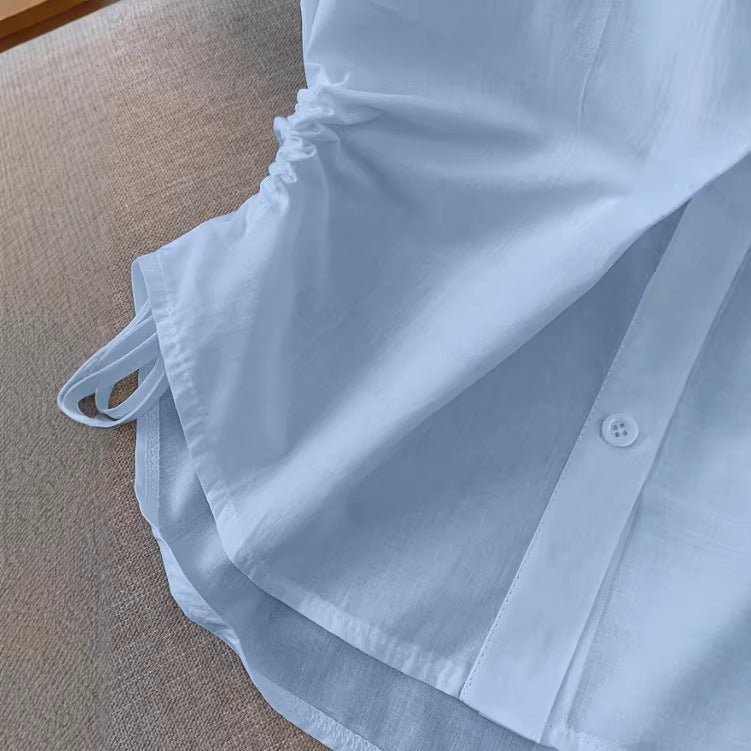 New Stylish Elegant Womens Waist-cinching Shirt For Everyday Commuting