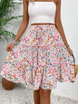 Floral Print Midi Skirt