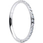 20G 5/16 Clear Cubic Zirconia Forward Facing Hinged Segment Ring