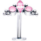 Gem Trio Titanium Push In Threadless Floating Belly Ring