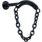 18G 5/16 Titanium Threadless Chain Dangle Hidden Helix Earring