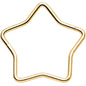 20G Seamless Hollow Star Nose Hoop Surgical Steel