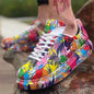 Low-top toe-cap platform shoes