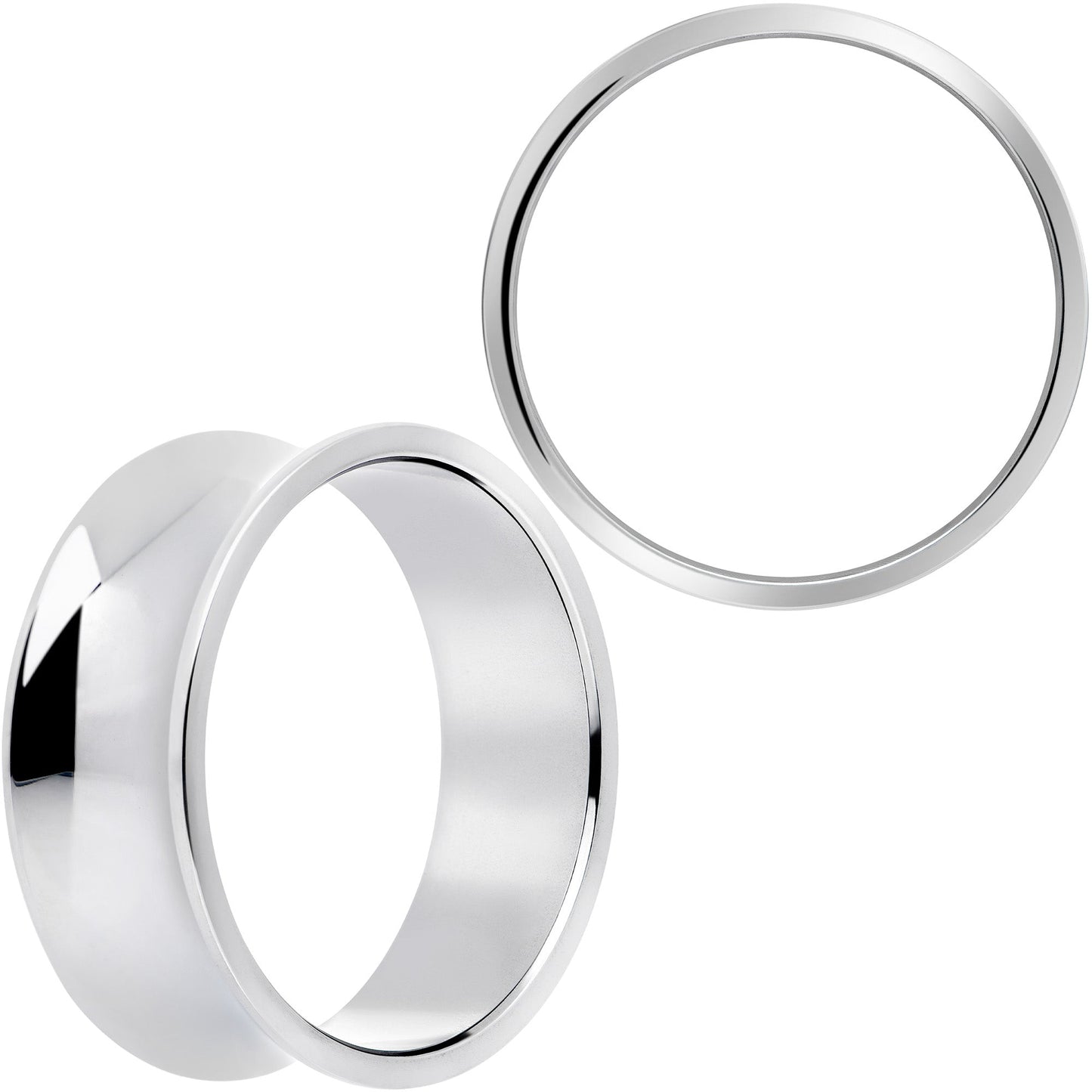 Hand Polished Thick Double Flare Tunnel Plug Set 6mm to 25mm