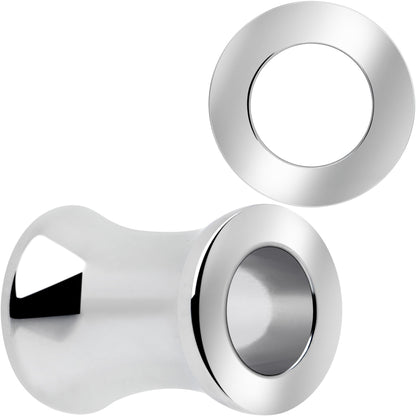 Hand Polished Thick Double Flare Tunnel Plug Set 6mm to 25mm