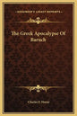 The Greek Apocalypse of Baruch - Hardcover