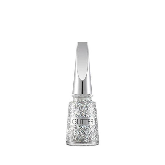 Flormar Glitter Nail Polish: Shimmering Sparkle & Glam - 16 Vibrant Colors for Stunning Nail Art & Designs