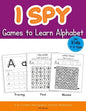 I Spy Games to Learn Alphabet for Kids 4-8 Ages: Tracing, Find, Mazes, A to Z Letter Recognition Activity Workbook - Paperback