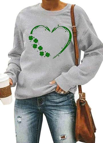 Womens Printed Long Sleeve Pullover Top