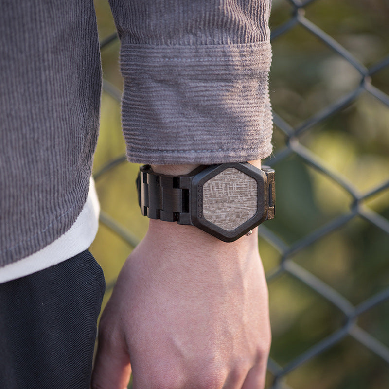 New BOBO BIRD Mens Wooden Watch