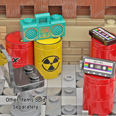 Cassette Mix Tape - Retro Minifig Accessory - Custom Printed - Made Using LEGO® Parts
