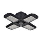80W Deformable LED Garage Ceiling Lights with 4 Adjustable Panels