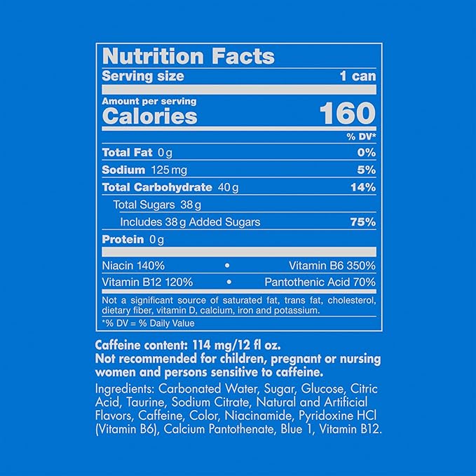 Red Bull Sea Blue Edition Energy Drink, Juneberry, with 114mg Caffeine plus Taurine & B Vitamins, 12 Fl Oz, Pack of 4 Cans